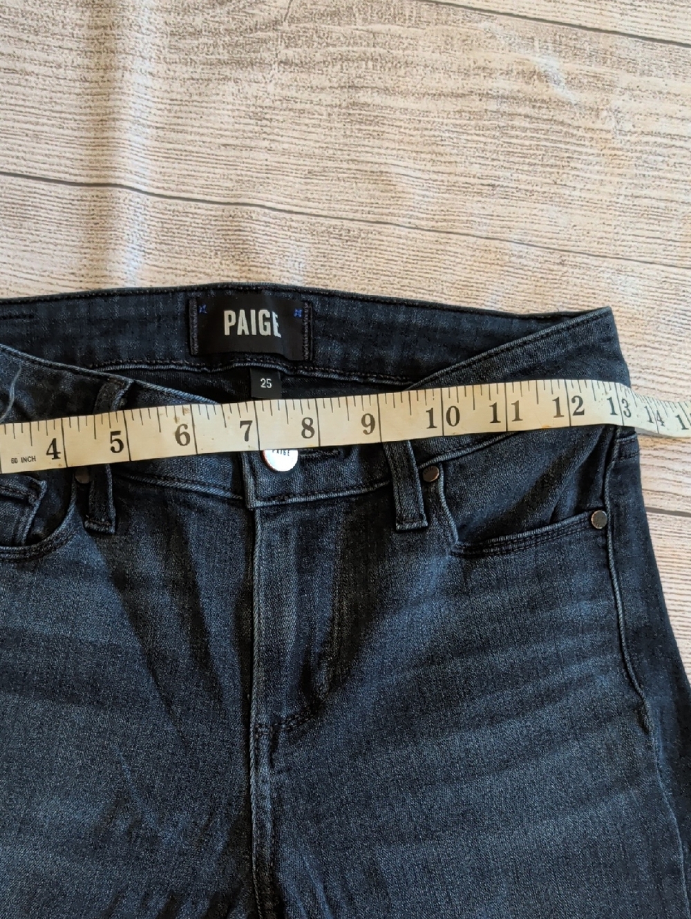 PAIGE Dark Indigo Flare Jeans - Picture 10 of 10